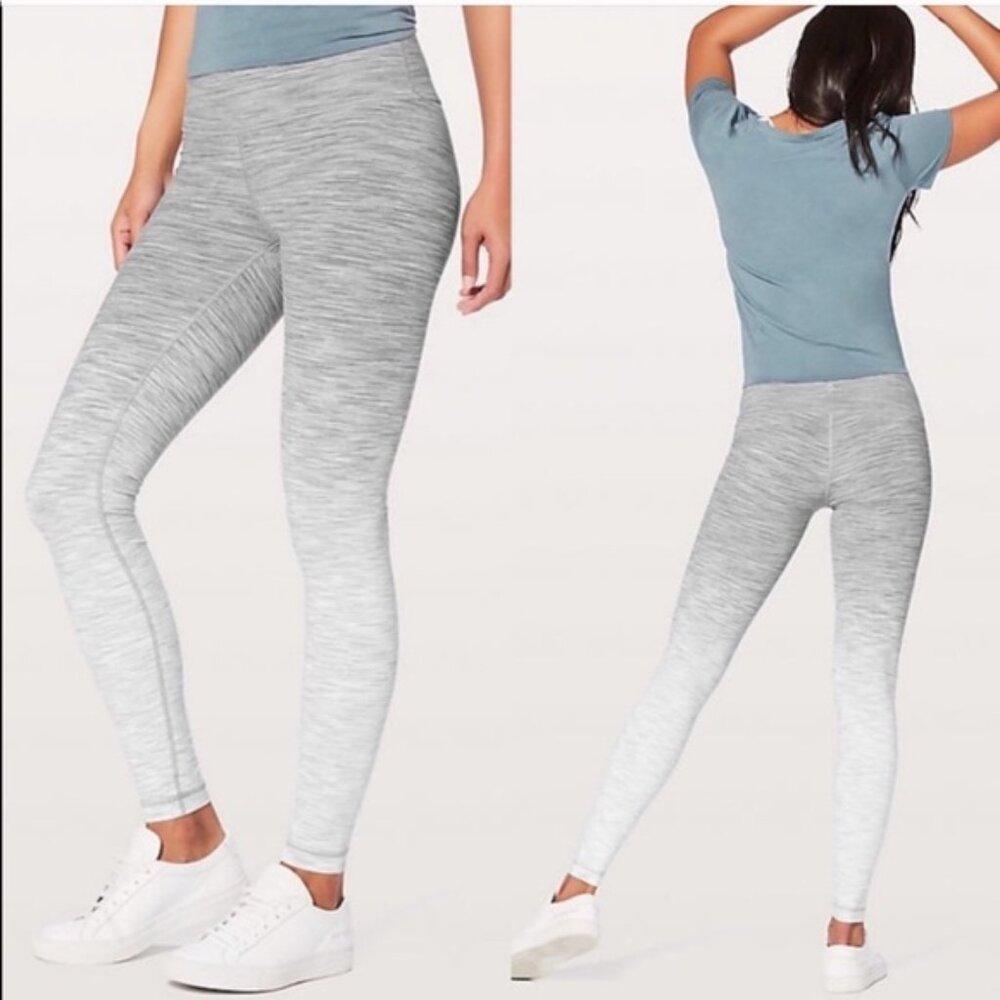 Lululemon Wunder Under High Rise Tight Ombre Grey Size 4
